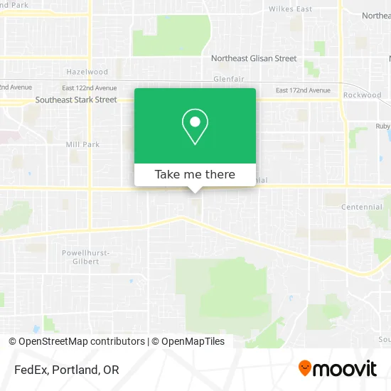 FedEx map