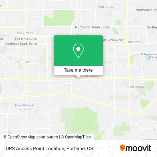 Mapa de UPS Access Point Location