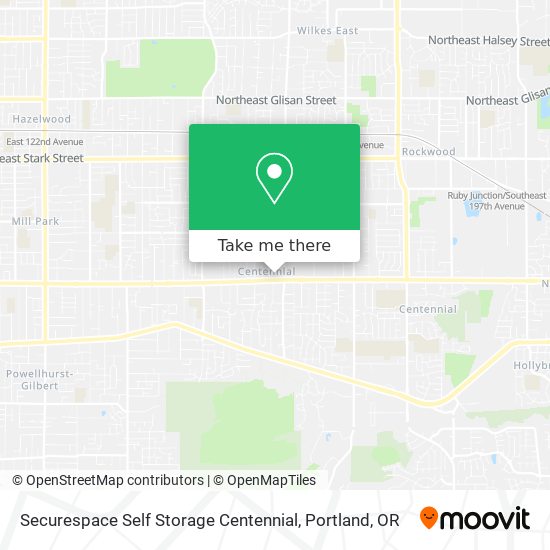 Securespace Self Storage Centennial map