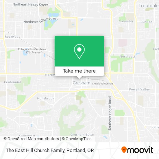 The East Hill Church Family map