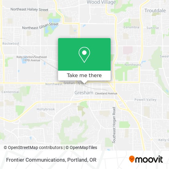 Frontier Communications map