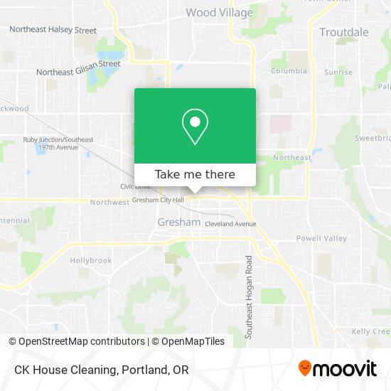 CK House Cleaning map
