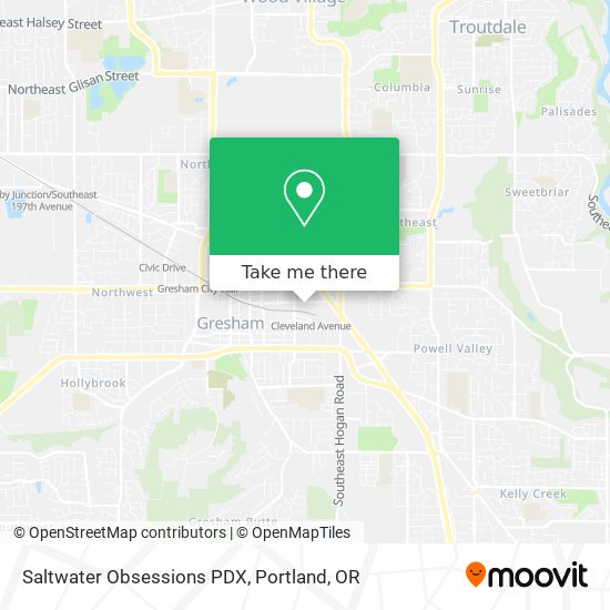 Mapa de Saltwater Obsessions PDX
