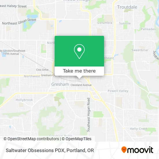 Saltwater Obsessions PDX map