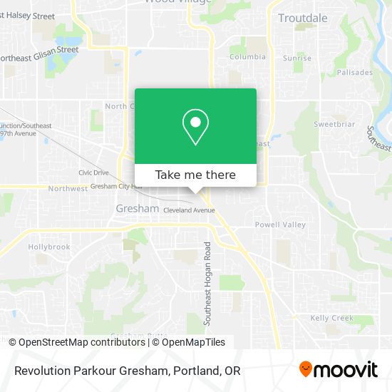 Mapa de Revolution Parkour Gresham