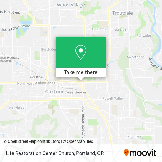 Life Restoration Center Church map