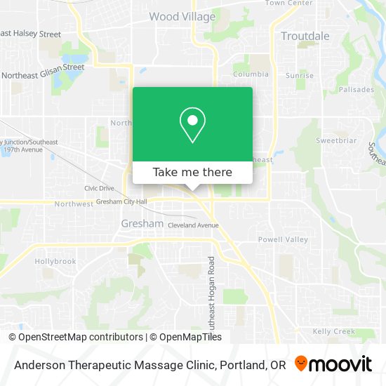 Anderson Therapeutic Massage Clinic map