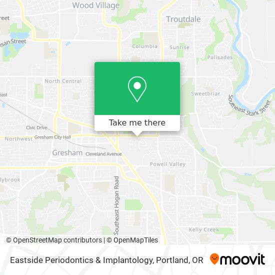 Mapa de Eastside Periodontics & Implantology