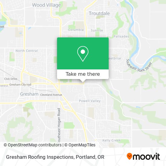 Gresham Roofing Inspections map