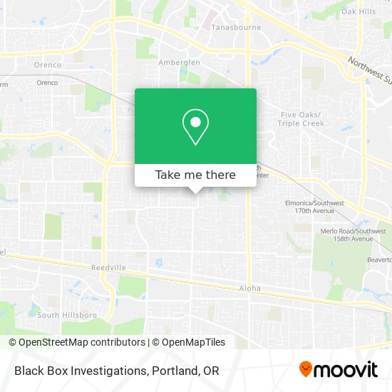 Black Box Investigations map