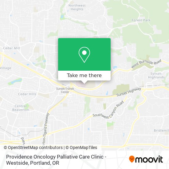Providence Oncology Palliative Care Clinic - Westside map