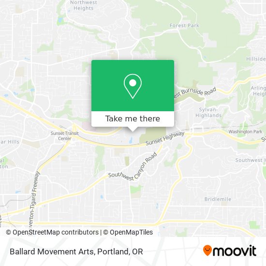 Ballard Movement Arts map