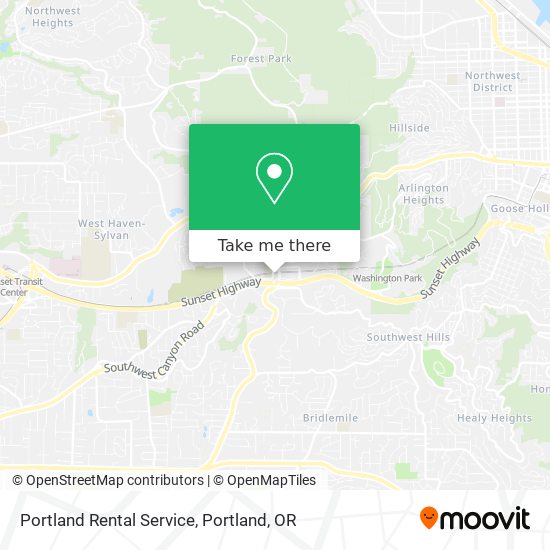 Portland Rental Service map