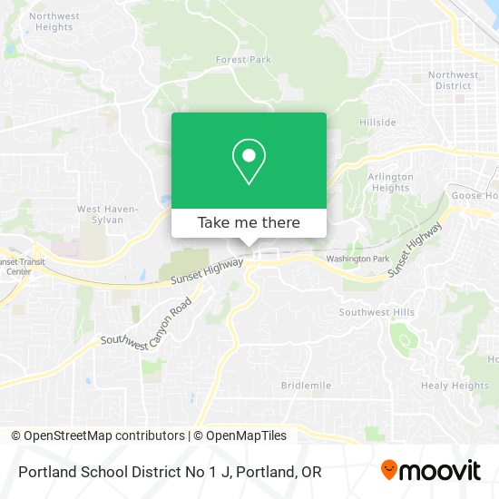 Mapa de Portland School District No 1 J