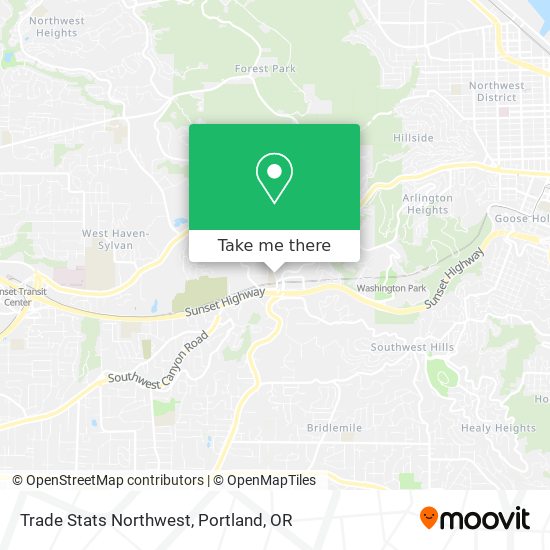 Mapa de Trade Stats Northwest