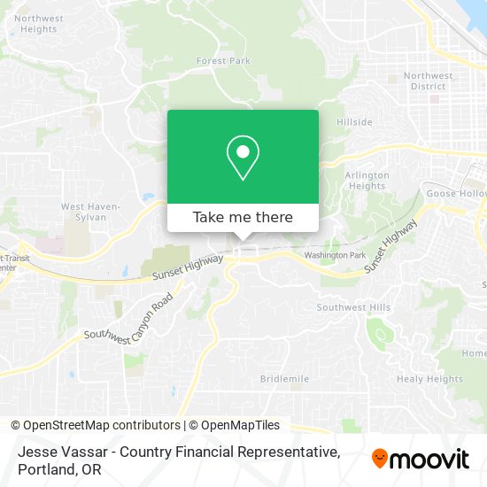 Jesse Vassar - Country Financial Representative map