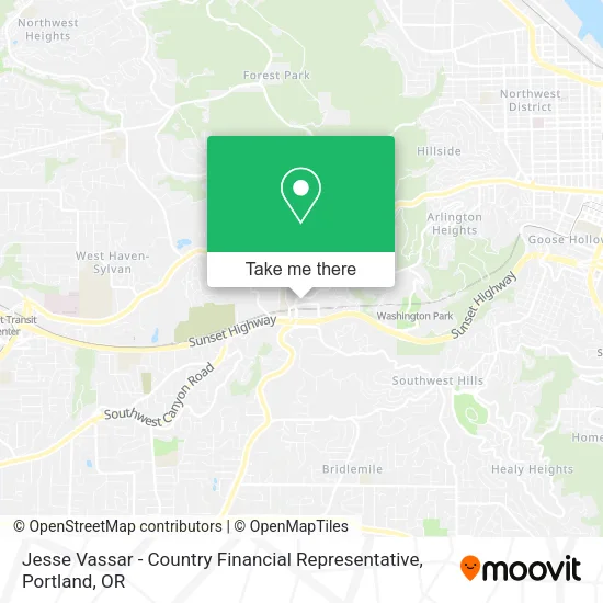 Mapa de Jesse Vassar - Country Financial Representative