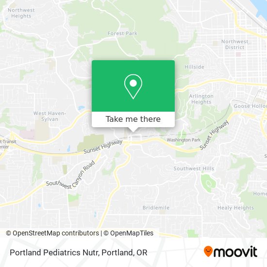 Mapa de Portland Pediatrics Nutr