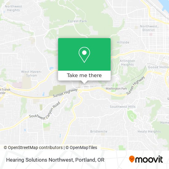 Mapa de Hearing Solutions Northwest