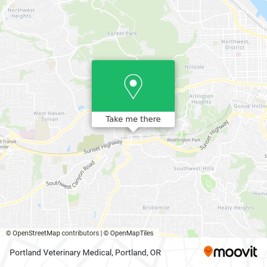 Mapa de Portland Veterinary Medical