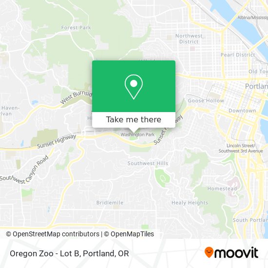 Oregon Zoo - Lot B map