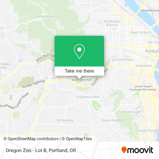 Mapa de Oregon Zoo - Lot B