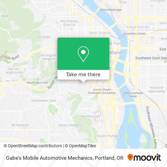 Gabe's Mobile Automotive Mechanics map