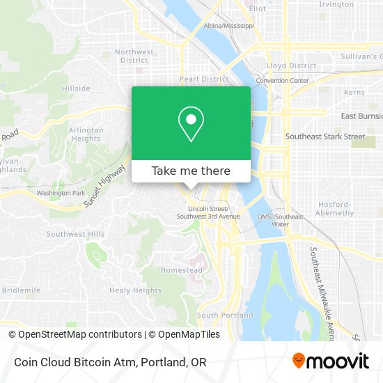 Mapa de Coin Cloud Bitcoin Atm