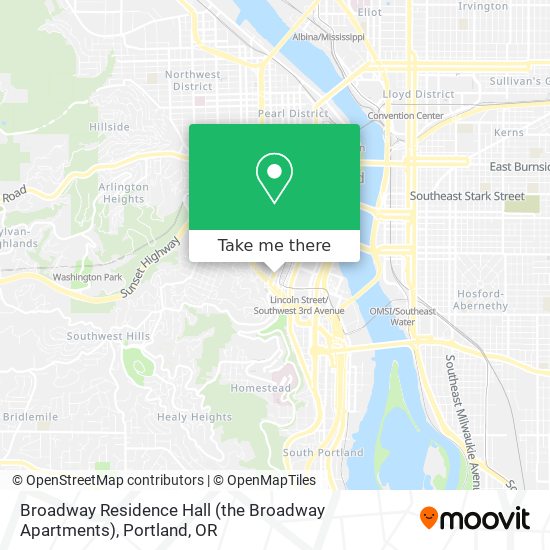 Broadway Residence Hall (the Broadway Apartments) map