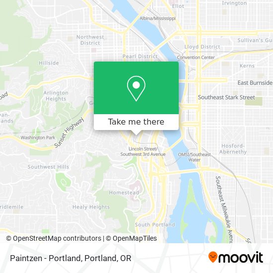 Mapa de Paintzen - Portland
