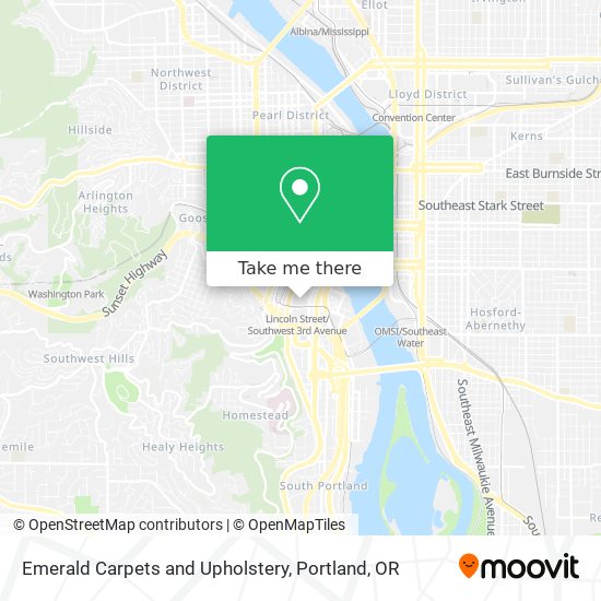 Emerald Carpets and Upholstery map
