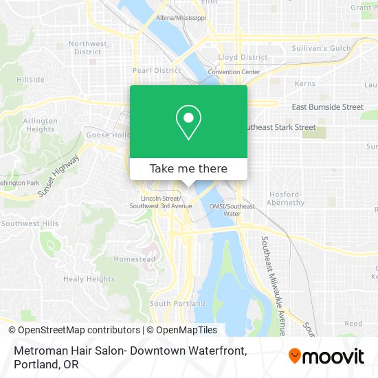 Mapa de Metroman Hair Salon- Downtown Waterfront