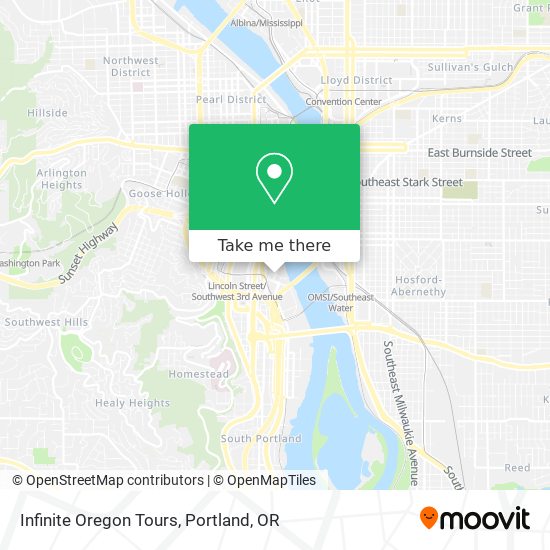 Mapa de Infinite Oregon Tours