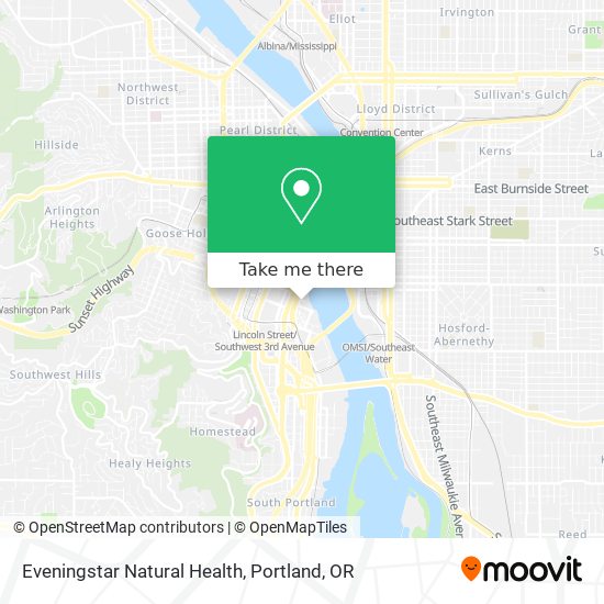 Eveningstar Natural Health map