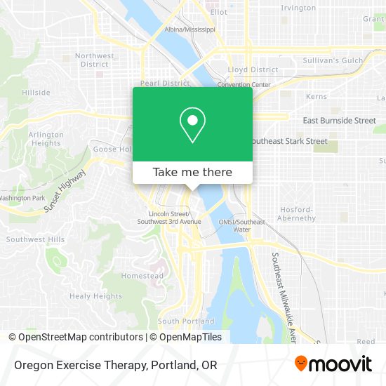 Oregon Exercise Therapy map