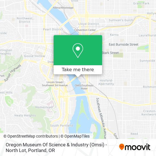 Mapa de Oregon Museum Of Science & Industry (Omsi) - North Lot