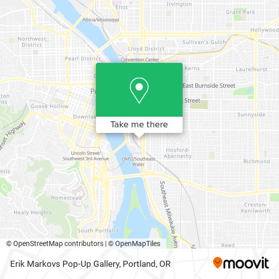 Erik Markovs Pop-Up Gallery map