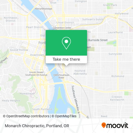 Monarch Chiropractic map