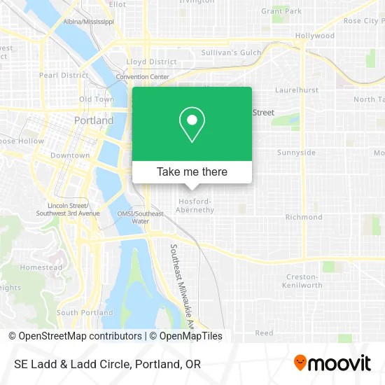 Mapa de SE Ladd & Ladd Circle