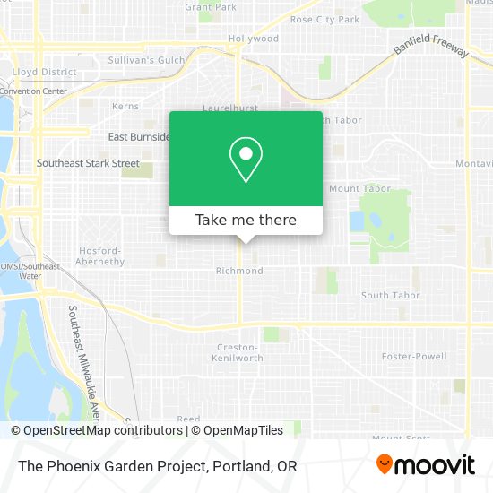 Mapa de The Phoenix Garden Project