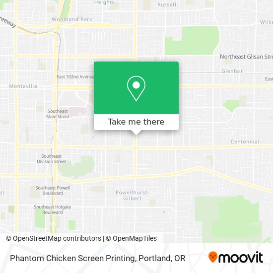 Phantom Chicken Screen Printing map