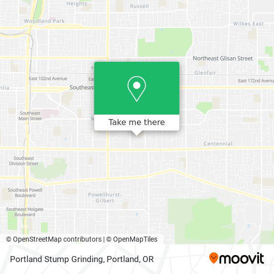 Mapa de Portland Stump Grinding