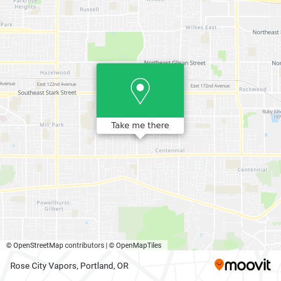 Rose City Vapors map