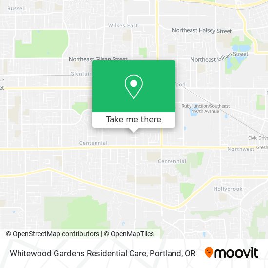 Mapa de Whitewood Gardens Residential Care