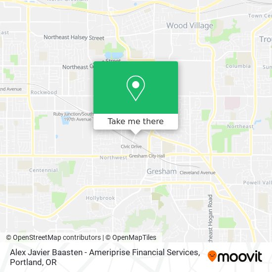 Alex Javier Baasten - Ameriprise Financial Services map