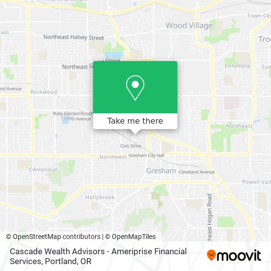 Mapa de Cascade Wealth Advisors - Ameriprise Financial Services