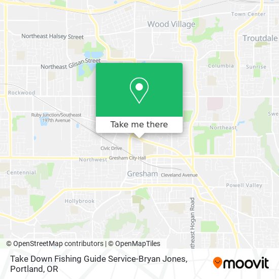 Take Down Fishing Guide Service-Bryan Jones map