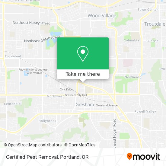 Certified Pest Removal map