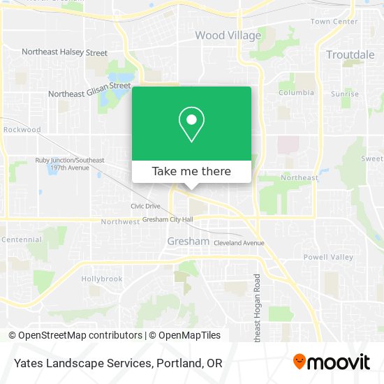 Yates Landscape Services map