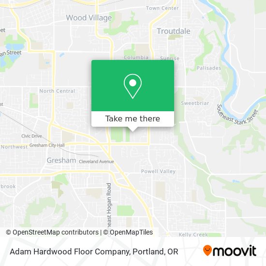 Adam Hardwood Floor Company map